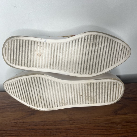 Jeffrey Campbell Hot Rod Leather Suede Flames Pointed Toe Platform Sneakes Sz 10 - Picture 10 of 15